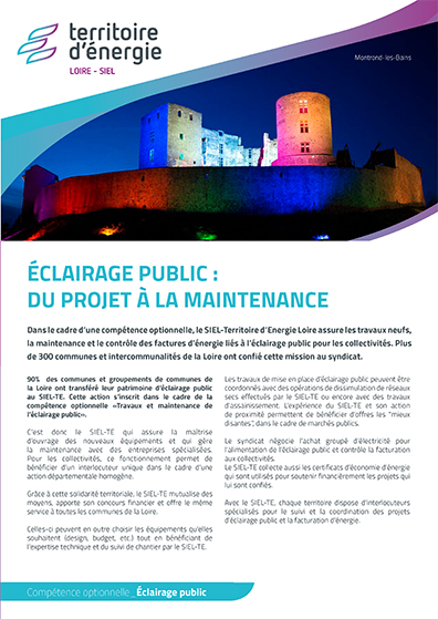 Éclairage public : du projet à la maintenance