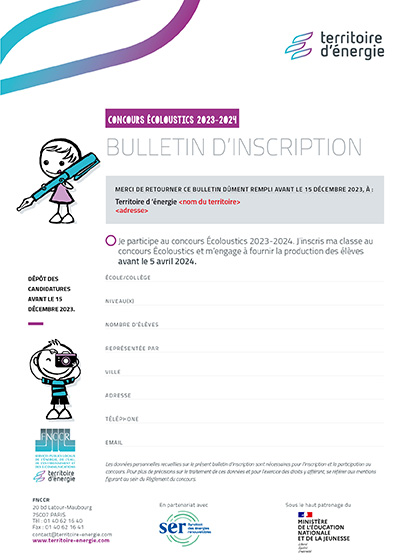 Bulletin d’inscription – Concours Les Écoloustics
