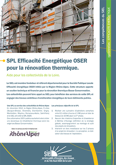 SPL Efficacité énergétique OSER pour la rénovation thermique