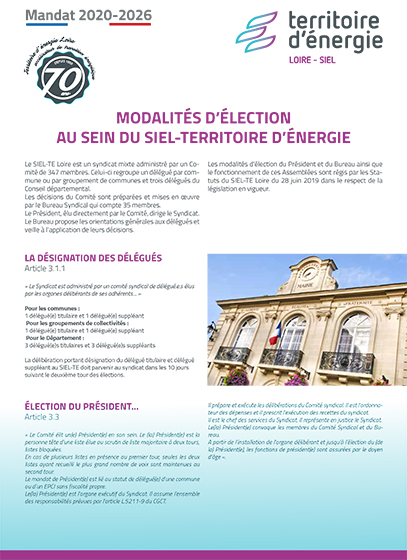 Modalités d’élection 2020-2026