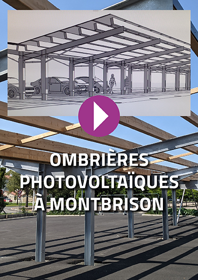 Ombrières photovoltaïques à Montbrison