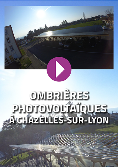 Réalisation de 4 ombrières photovoltaïques à Chazelles-sur-Lyon