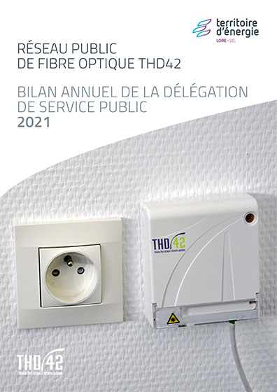 Bilan annuel réseau public fibre optique THD42 2021