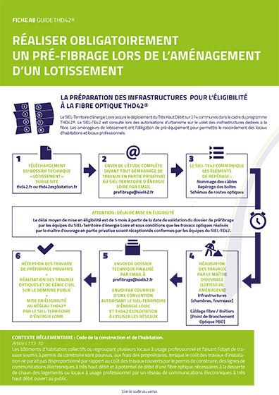Pré-fibrage aménagement d’un lotissement