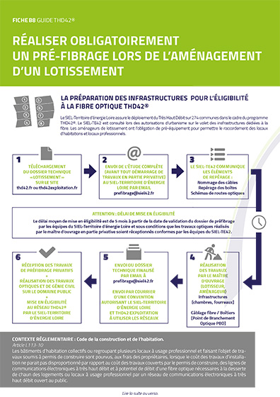 Pré-fibrage aménagement d’un lotissement