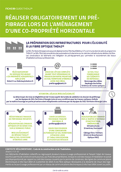 Pré-fibrage aménagement co-propriété horizontale