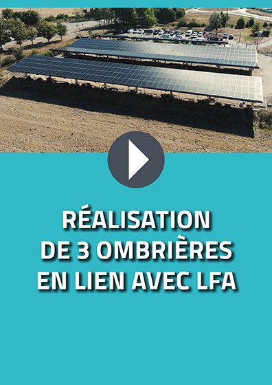Réalisation de 3 ombrières solaires photovoltaïques en lien avec Loire Forez agglomération